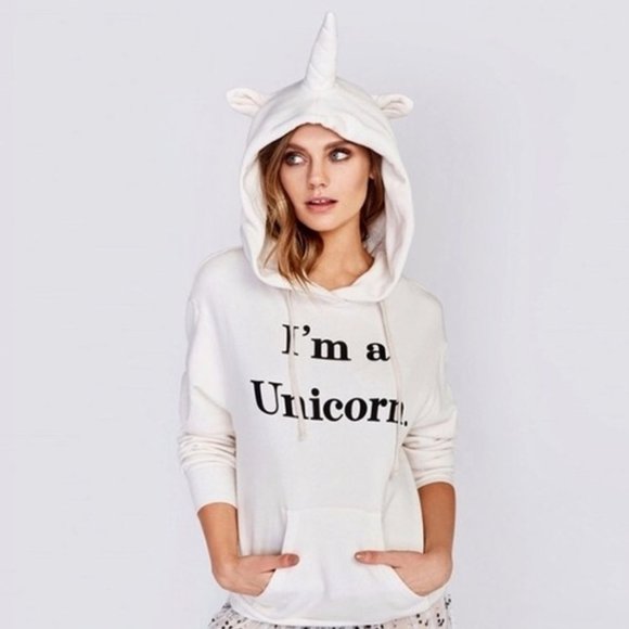 Dolls Kill Tops - Dolls Kill I'm A Unicorn Hoodie
